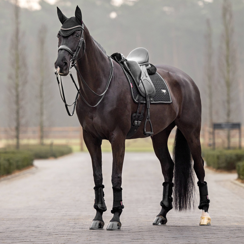 LeMieux Puissance Suede Dressage Pad - Black-3